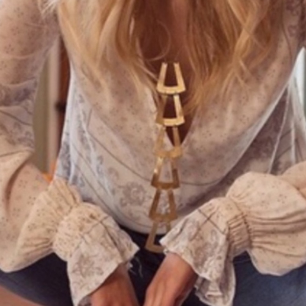 EUC Free People pastel tunic. Medium